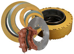 Industrial friction breaks and friction disks